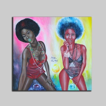 Space Girls - Canvas