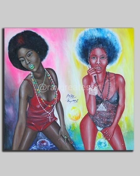Space Girls - Canvas