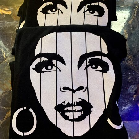 Lauryn Hill (White Glitter) - T-Shirt