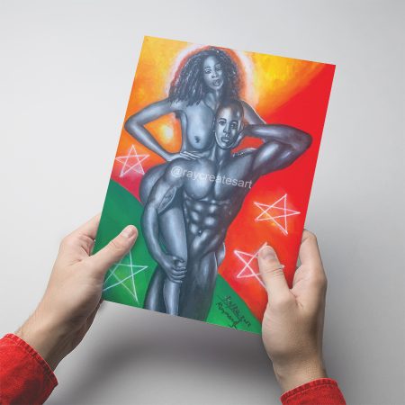 Black Star Power - Paper Print - Image 2
