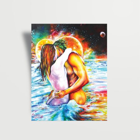 Painting Love In The Sky - Paper Print