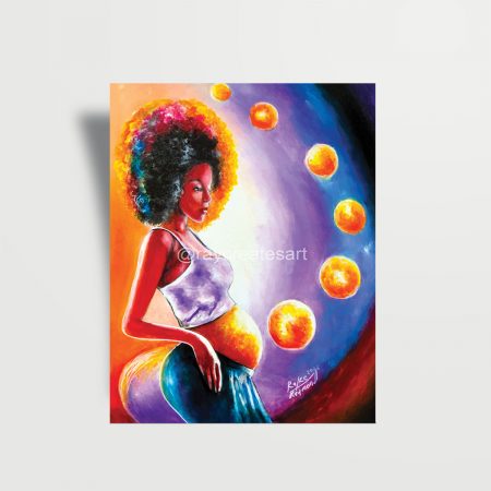 Seven Spheres Of Light - Paper Print