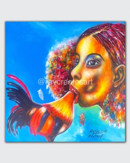 Year Of The Cock - Canvas