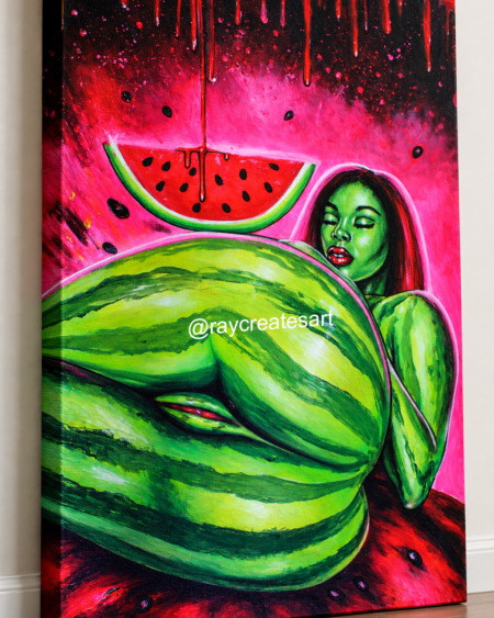 Watermelon Splash - Original 24X36"