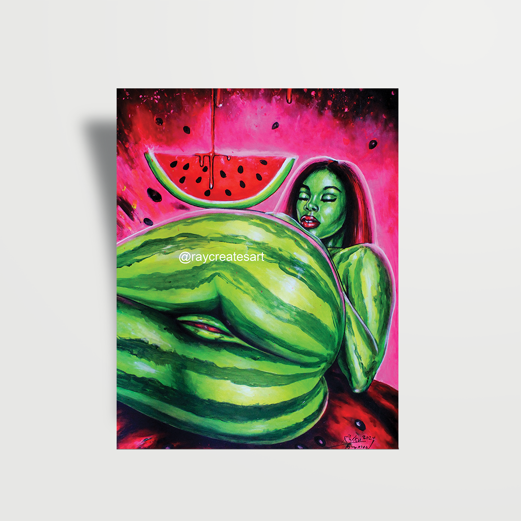 Watermelon Splash - Paper Print
